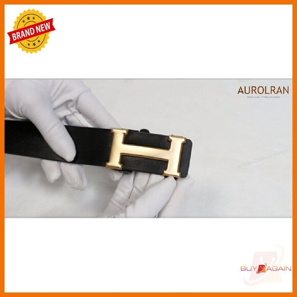 Leather Dress Belt with Automatic Buckle for Business & Casual Wear main image 5